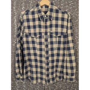 Vintage Guess Jeans Blue Western Snap Flannel Women's Medium‎